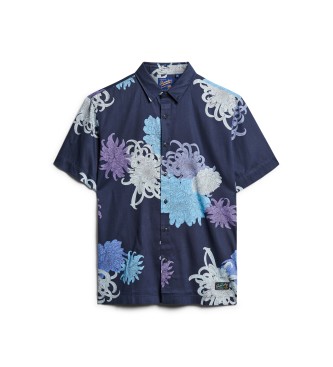 Superdry Hawaii shirt marine