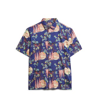 Superdry Camisa havaiana azul-marinho