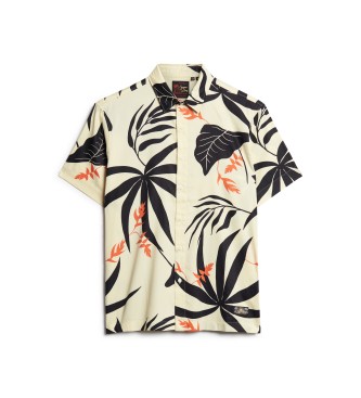 Superdry Camisa havaiana bege