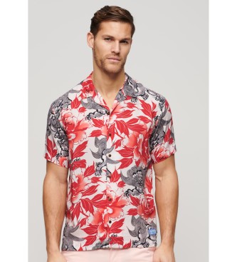 Superdry Camisa Havaiana Resort cor-de-rosa