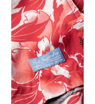 Superdry Hawaii-Resort-Hemd rosa