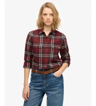Superdry Lumberjack Check Flannel Shirt R�d
