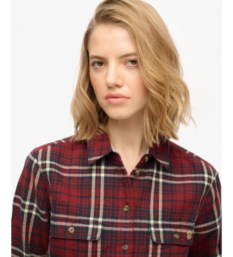 Superdry Lumberjack Check Flannel Shirt R�d