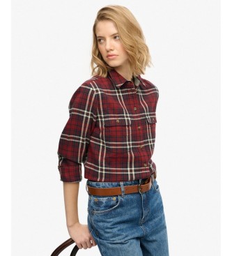 Superdry Lumberjack Check Flannel Shirt R�d