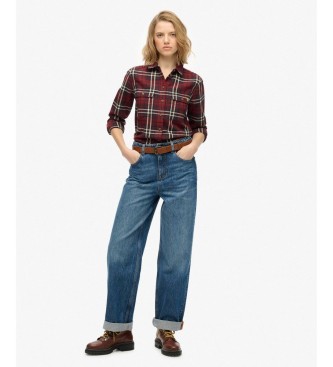 Superdry Lumberjack Check Flannel Shirt R�d