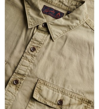 Superdry Militärhemd beige