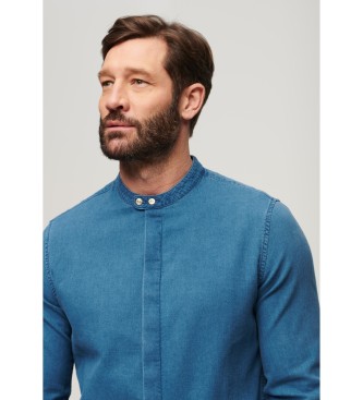 Superdry Koszula w kolorze indygo z kołnierzykiem Merchant blue