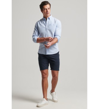 Superdry Oxford overhemd met lange mouwen Blauw