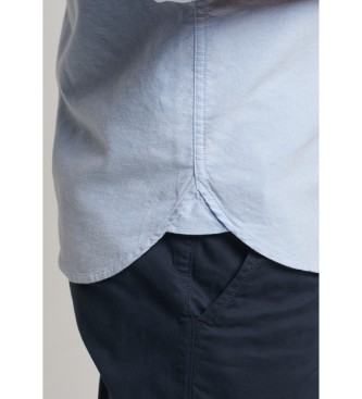 Superdry Chemise oxford  manches longues Bleu