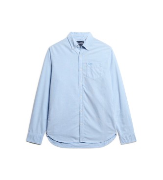 Superdry Langrmeliges Oxford-Hemd Blau