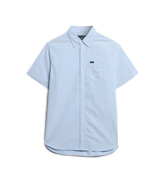 Superdry Camisa oxford azul de manga curta