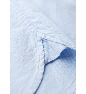 Superdry Camicia Oxford blu a maniche corte