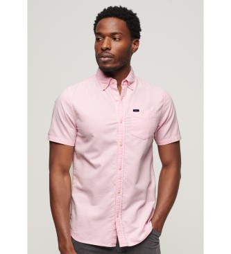 Superdry Chemise oxford rose  manches courtes