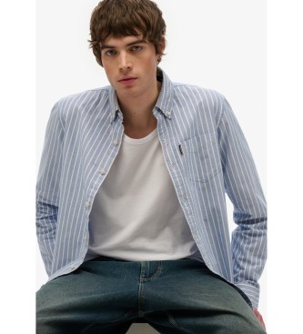 Superdry Essentials Oxford-Hemd blau