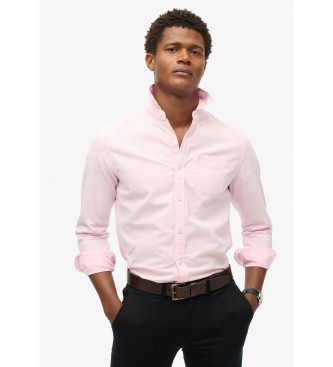 Superdry Oxford overhemd met roze mouw