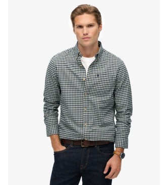 Superdry Camisa Premium Check Oxford verde