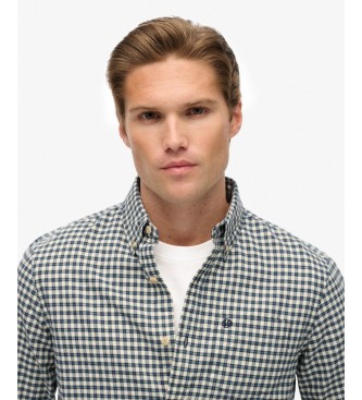 Superdry Camisa Premium Check Oxford verde
