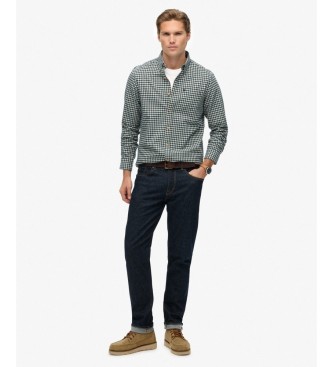Superdry Camisa Premium Check Oxford verde