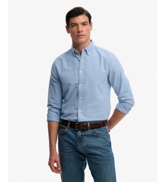 Superdry Chemise Preppy Oxford bleue
