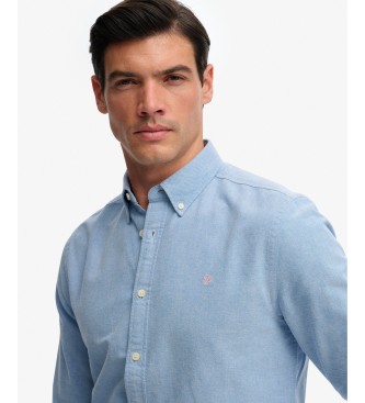 Superdry Chemise Preppy Oxford bleue