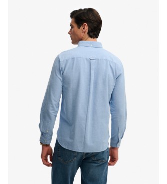 Superdry Chemise Preppy Oxford bleue