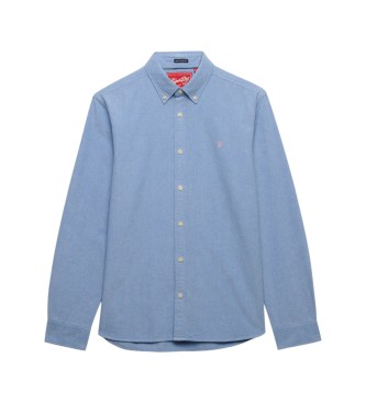 Superdry Chemise Preppy Oxford bleue