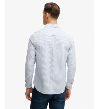 Superdry Blue striped preppy Oxford shirt