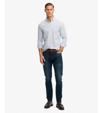 Superdry Blue striped preppy Oxford shirt