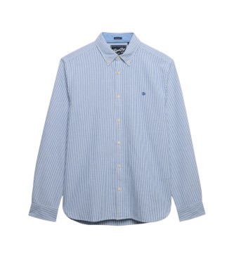 Superdry Blue striped preppy Oxford shirt