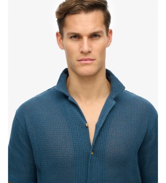 Superdry Navy Texture Shirt