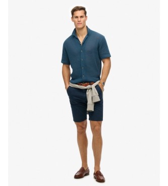 Superdry Navy Texture Shirt