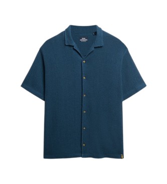 Superdry Navy Texture Shirt