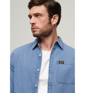 Superdry Camicia in jeans blu