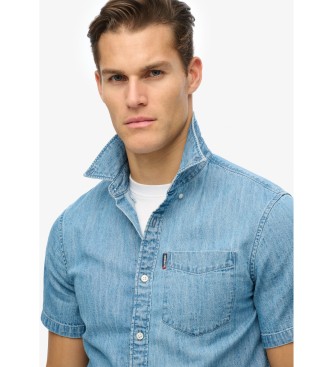 Superdry Camisa vaquera Essential azul