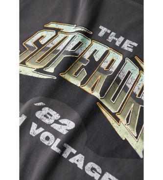 Superdry Camiseta 70s Rock gris