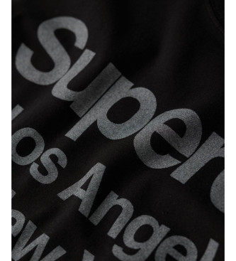 Superdry T-shirt City zwart