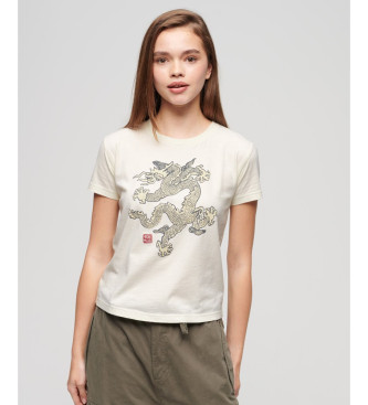 Superdry T-shirt Komodo Dragon white