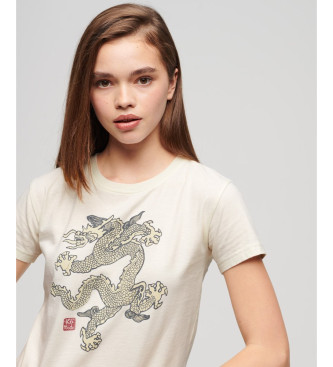 Superdry T-shirt Komodo Dragon blanc