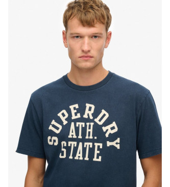 Superdry T-shirt azul desportiva