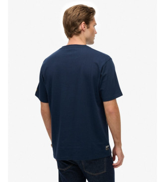 Superdry T-shirt azul-marinho do Athletic Club