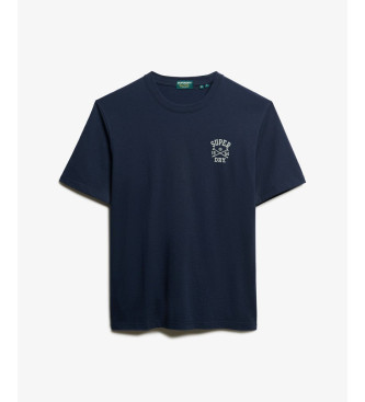 Superdry T-shirt azul-marinho do Athletic Club