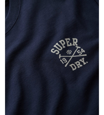 Superdry T-shirt azul-marinho do Athletic Club