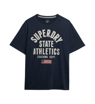 Superdry T-shirt Athletic Essential azul-marinho