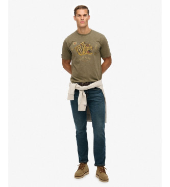 Superdry Campaign Souvenir T-shirt green