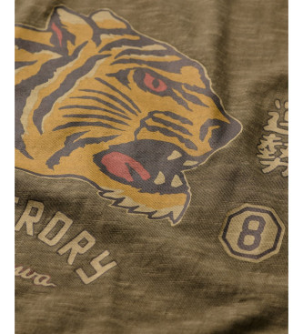 Superdry Campaign Souvenir T-shirt green