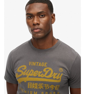 Superdry T-majica Classic T Vintage siva