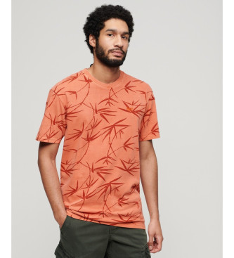 Superdry T-shirt com estampado laranja vintage