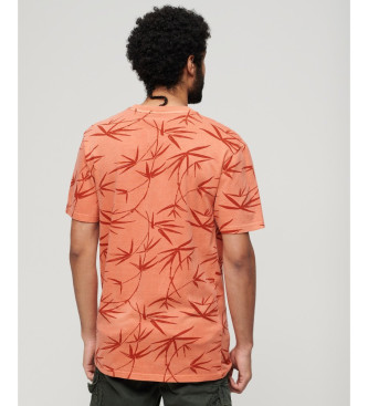 Superdry T-shirt com estampado laranja vintage