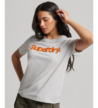 Superdry T-shirt avec logo Core Neon grey
