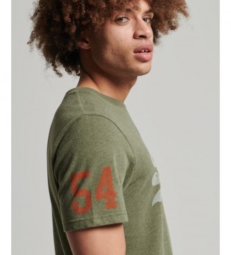 Superdry T-shirt with green Vintage logo